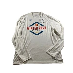 League 91 Bend Winter Park Graphic T-Shirt Mens Large Green Recycled Plastic